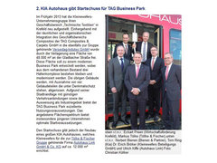 Newsletter Wirtschaftsförderung Krefeld: KIA Autohaus gibt Startschuss für TAG Business Park