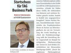 Niederrhein Manager: Startschuss für den TAG Business Park