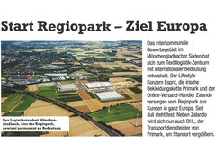 Wirtschaftsblatt: Start Regiopark: Ziel Europa: Logistikimmobilien: Vorschau