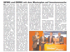 Maas Rhein Zeitung: WFMG und EWMG mit dem Masterplan auf Investorensuche