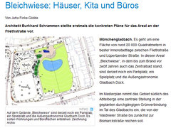 Westdeutsche Zeitung: Bleichwiese: Häuser, Kita, Büros
