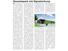Maas Rhein Zeitung: Gewerbepark mit Signalwirkung: Vorschau